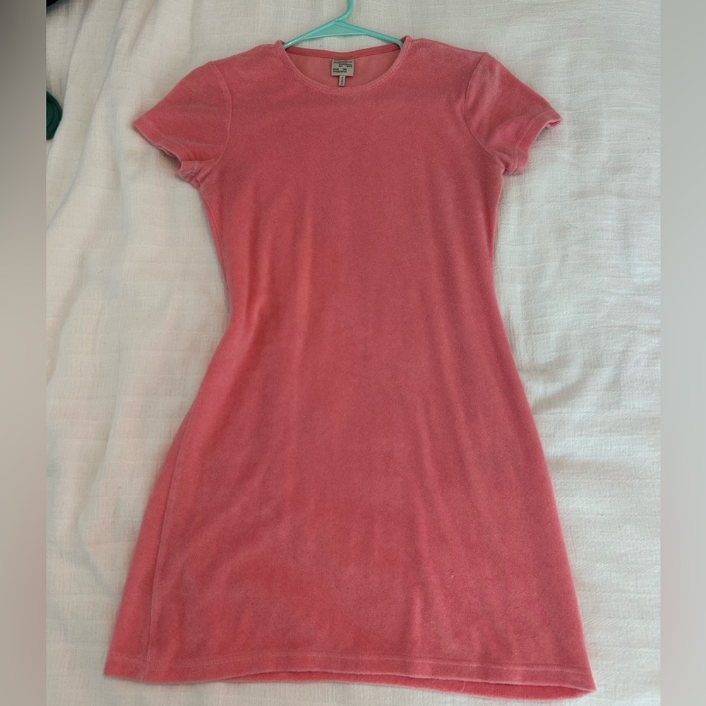 Pink Baum Und Pferdgarten Terry Cloth Dress